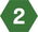 green hexagon number 2