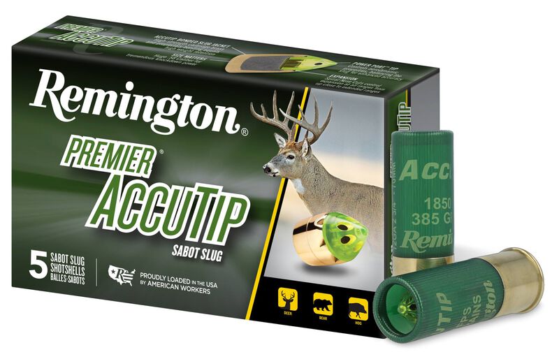 Accutip Sabot Slug, 12 Gauge, 385 Grain, 2-3/4 in, 1850 fps