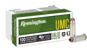 UMC Handgun, 38 Special +P, 125 Grain, Semi-Jacketed Hollow Point, 945 fps