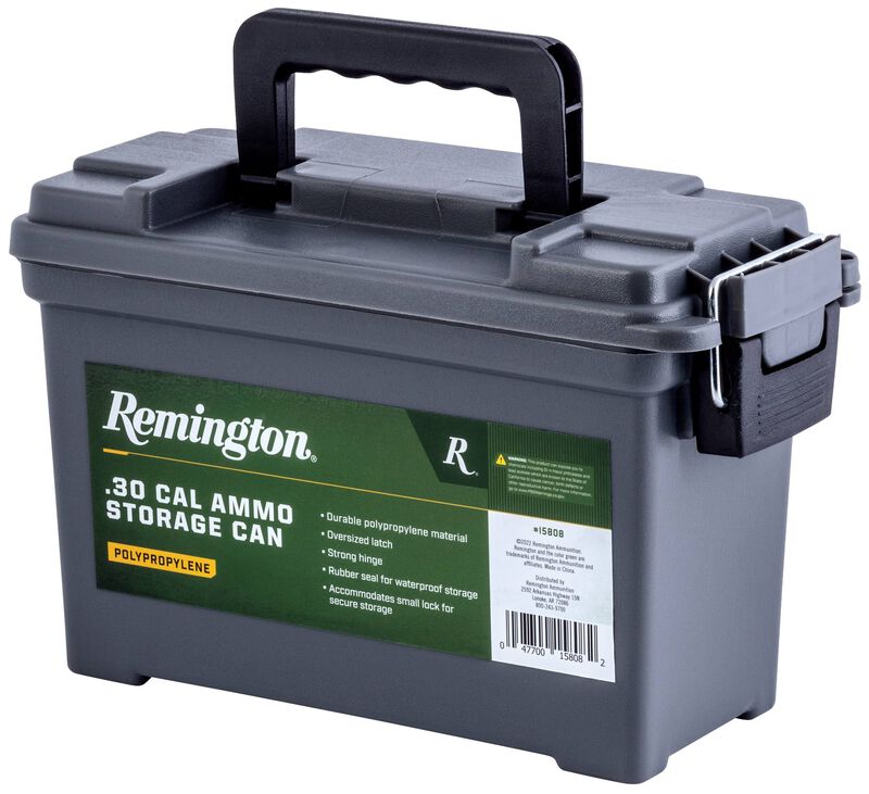 Remington Ammo Can, Gray, Plastic