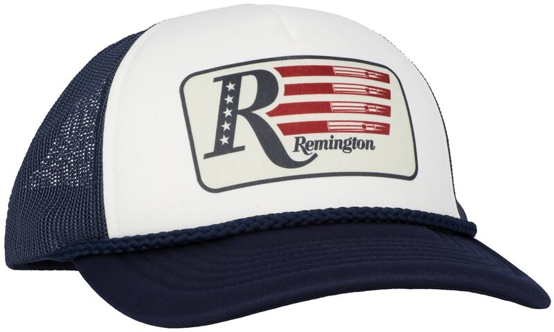 Remington Foam Patriot Hat, White/Navy, One Size Fits Most