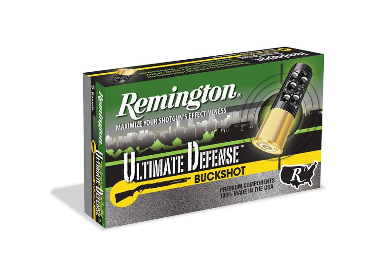 Ultimate Defense Shotshell, 12 Gauge, 4 Buck Shot, 2-3/4 in, 1200 fps