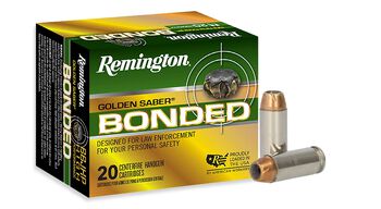 Golden Saber Bonded, 10mm Auto, 180 Grain, Bonded Brass Jacketed Hollow Point, 1150 fps