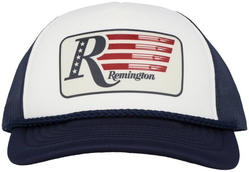 Remington Foam Patriot Hat, White/Navy, One Size Fits Most