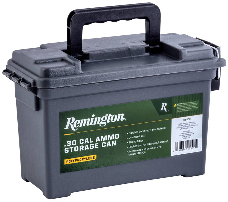 Remington Ammo Can, Gray, Plastic