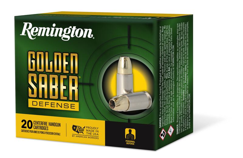 Golden Saber Defense, 357 Magnum, 125 Grain, Brass Jacketed Hollow Point, 1220 fps