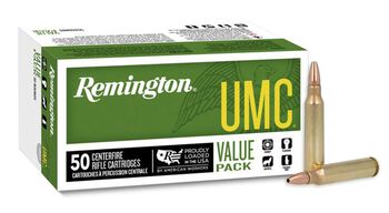 UMC Centerfire Rifle, 223 Rem, 50 Grain, Jacketed Hollow Point, 3425 fps